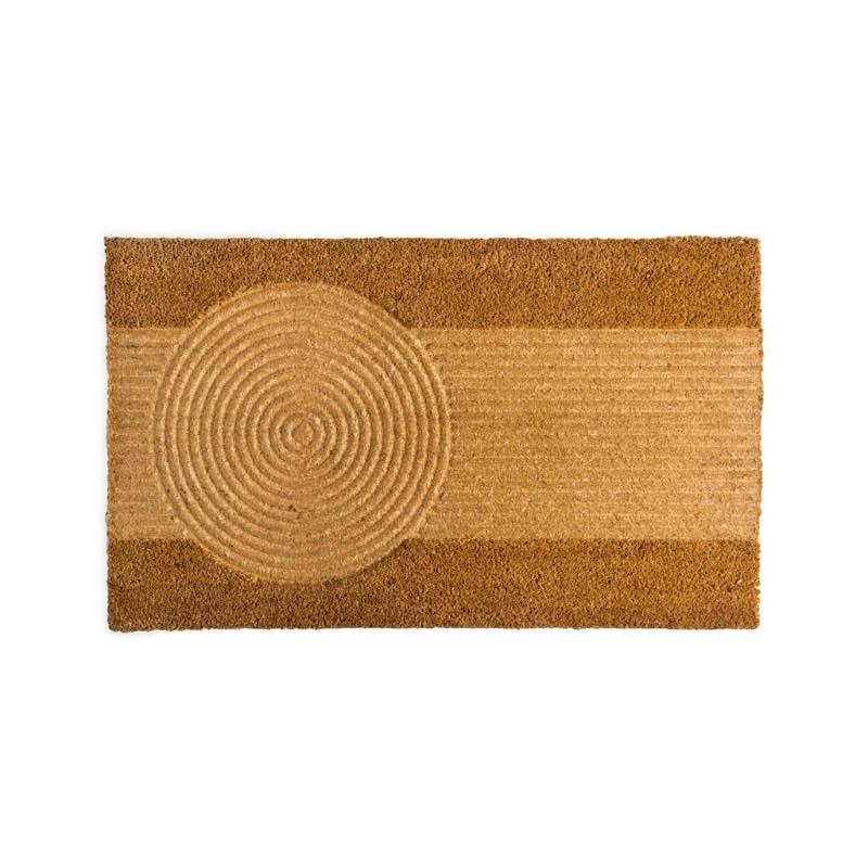 Embossed Coir Doormat Collection - Sand